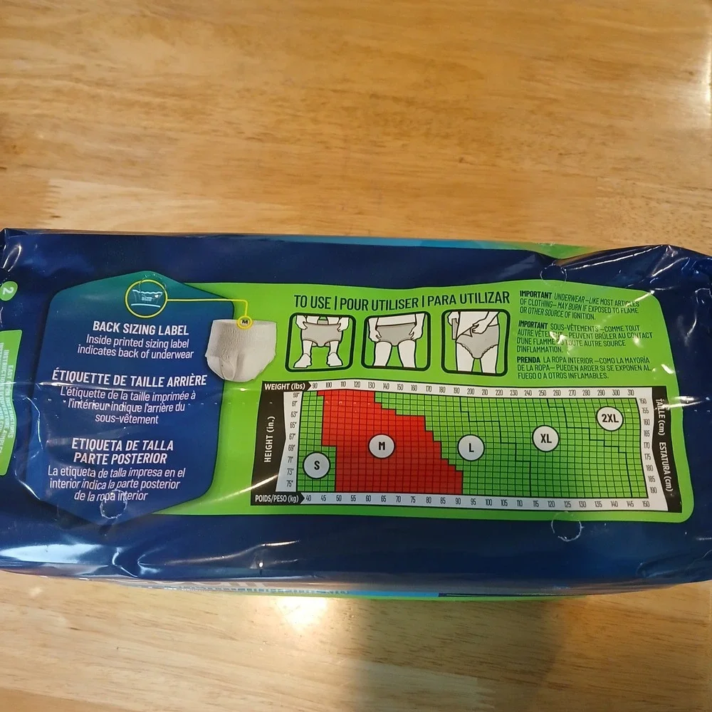 Prevail Per-Fit Daily Underwear Extra Absorbency Medium‎ 20 Count Unisex PF-512